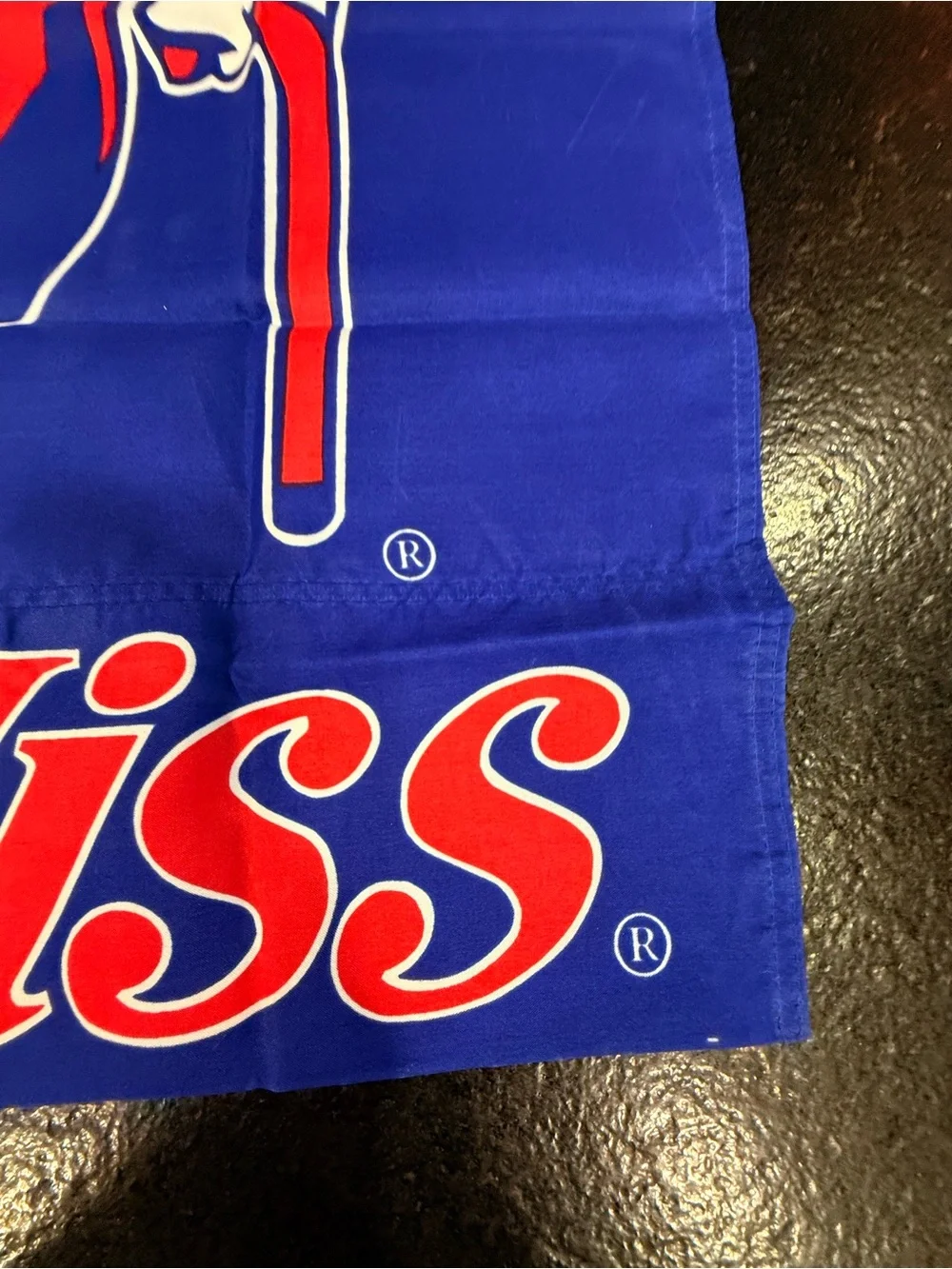 🏈 Ole Miss Rebels Vintage Banner Outdoor Flag Colonel Col Reb 43.5X27  red blue